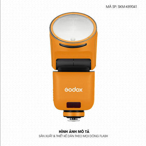 Dán Skin Đèn Flash Đổi Màu Cam | SKM-K89041