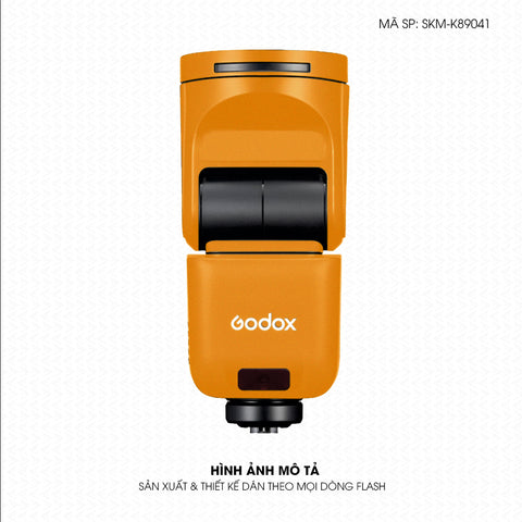 Dán Skin Đèn Flash Đổi Màu Cam | SKM-K89041