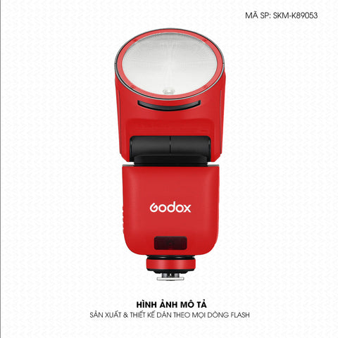 Dán Skin Đèn Flash Đổi Màu Đỏ Lì | SKM-K89053