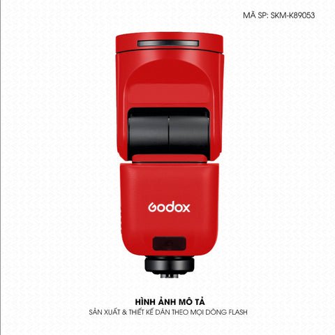 Dán Skin Đèn Flash Đổi Màu Đỏ Lì | SKM-K89053