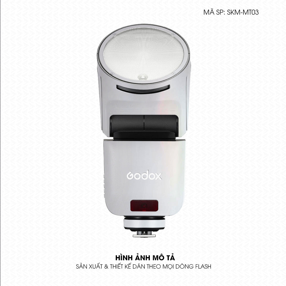 Dán Skin Đèn Flash Đổi Màu Trắng Ngọc Trai | SKM-MT03