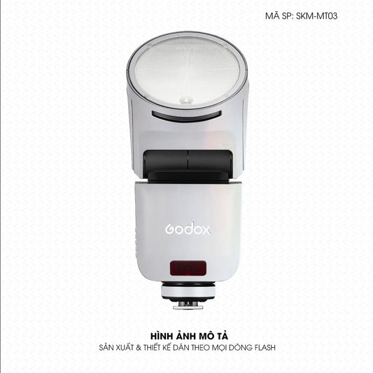 Dán Skin Đèn Flash Đổi Màu Trắng Ngọc Trai | SKM-MT03