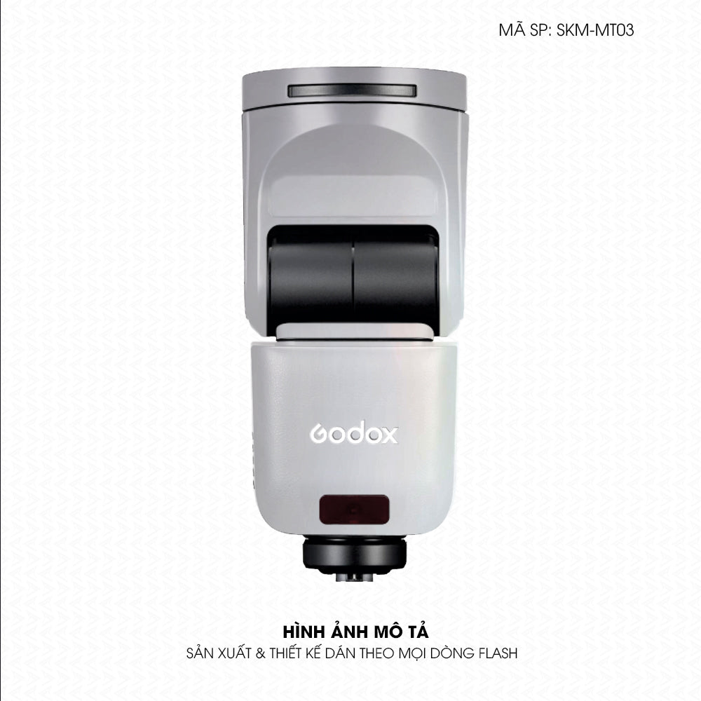 Dán Skin Đèn Flash Đổi Màu Trắng Ngọc Trai | SKM-MT03