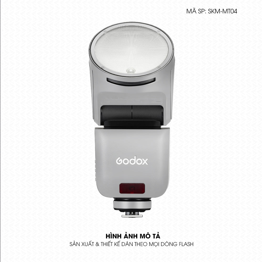 Dán Skin Đèn Flash Đổi Màu Bạc | SKM-MT04