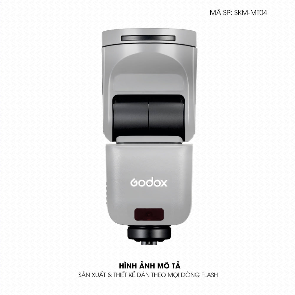 Dán Skin Đèn Flash Đổi Màu Bạc | SKM-MT04
