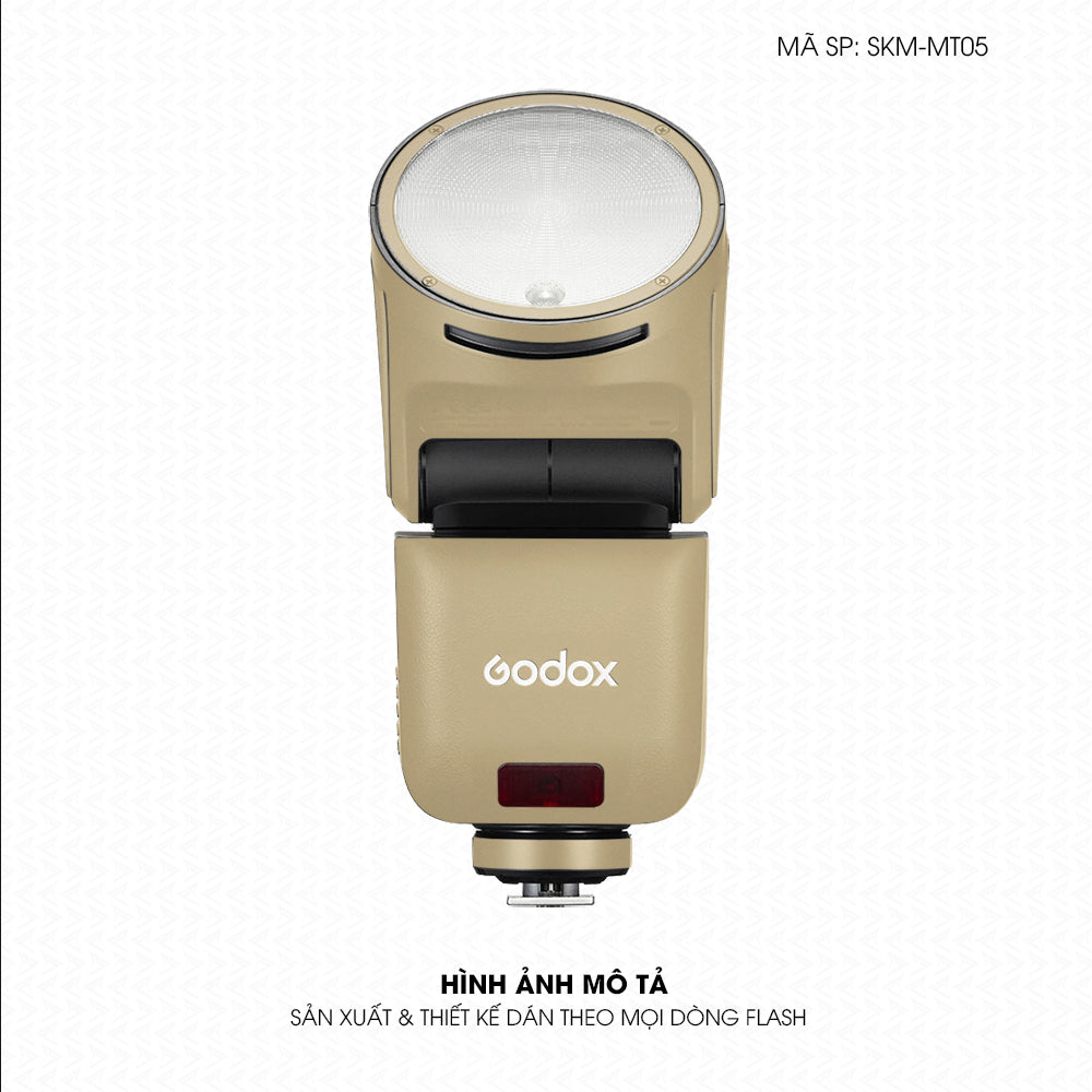 Dán Skin Đèn Flash Đổi Màu Vàng Sampanh | SKM-MT05