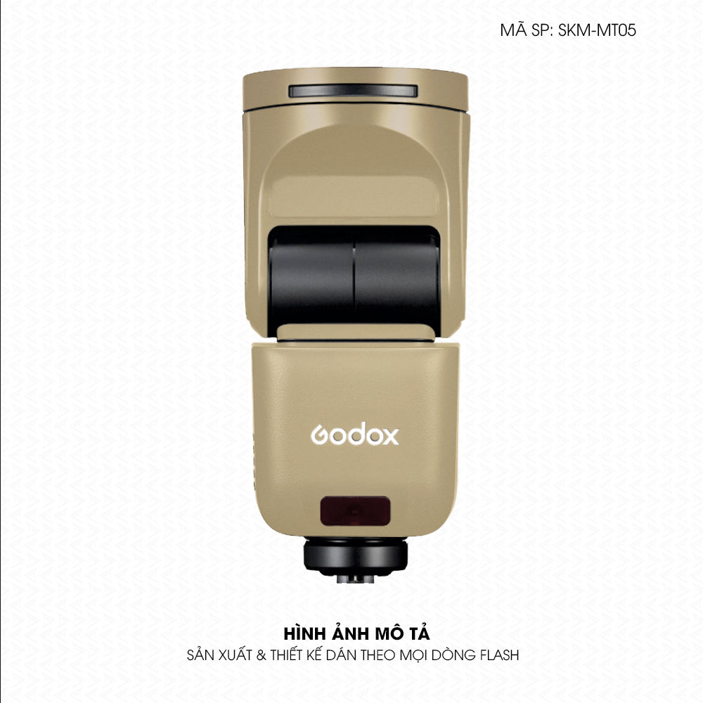Dán Skin Đèn Flash Đổi Màu Vàng Sampanh | SKM-MT05