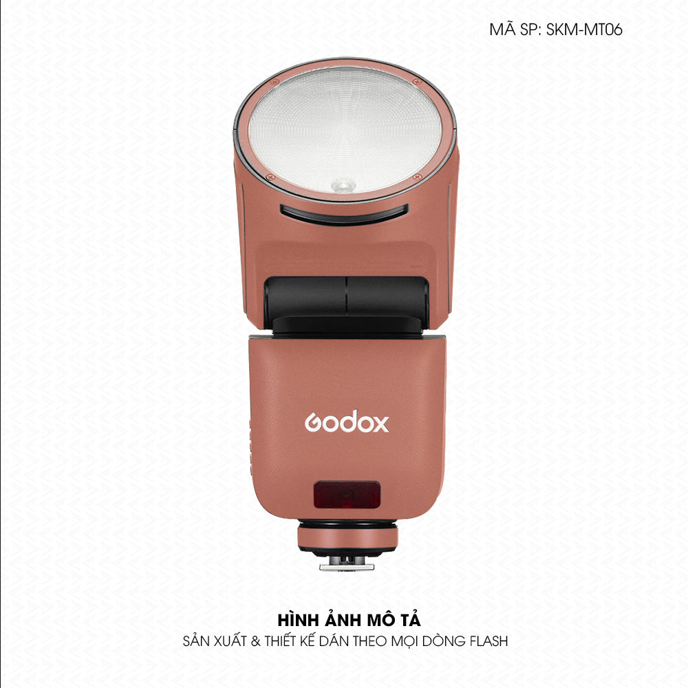 Dán Skin Đèn Flash Đổi Màu Vàng Hồng | SKM-MT06