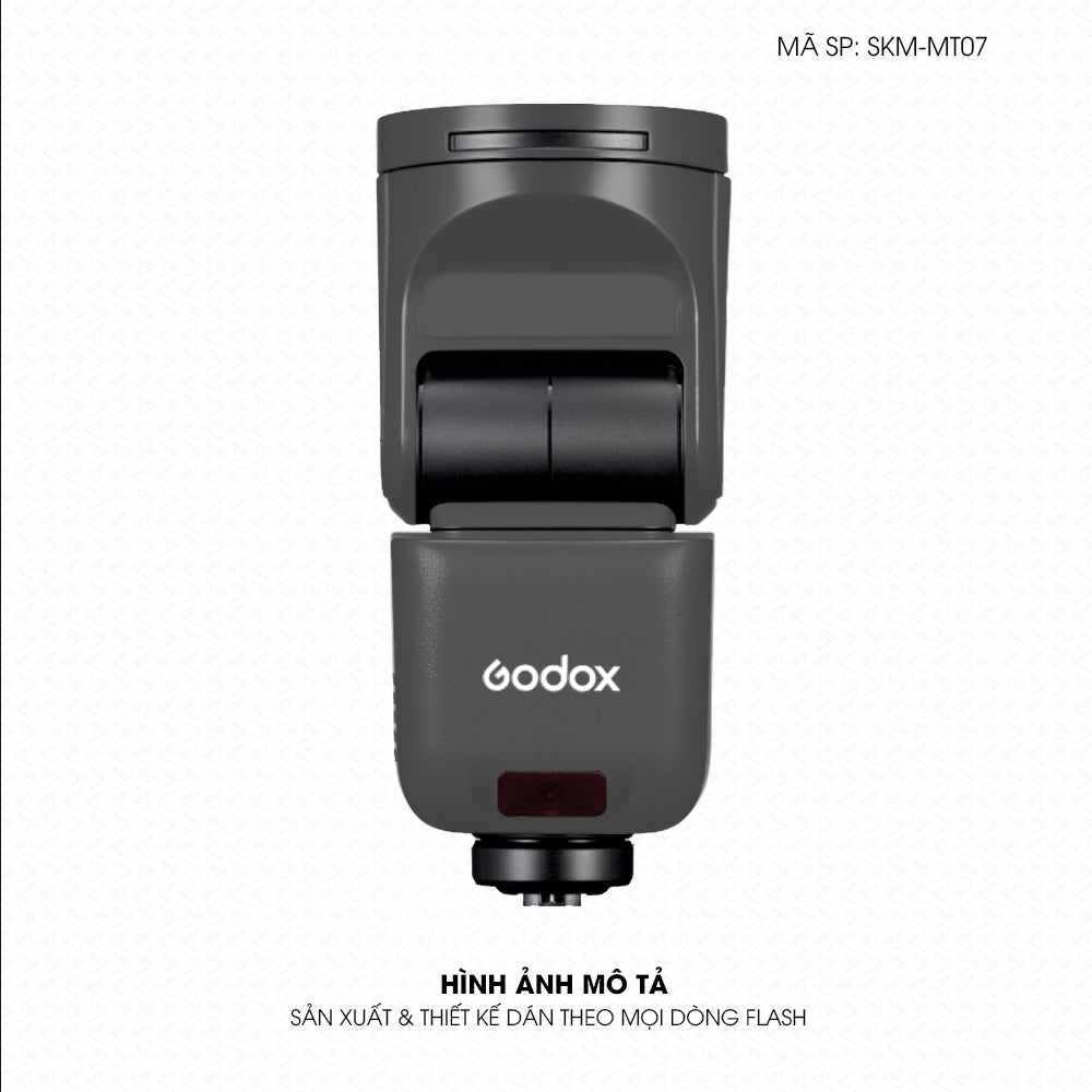 Dán Skin Đèn Flash Đổi Màu Xám Metallic | SKM-MT07