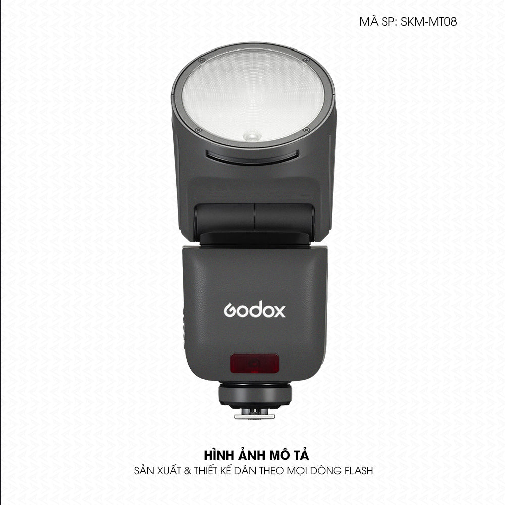 Dán Skin Đèn Flash Đổi Màu Xám Xi | SKM-MT08