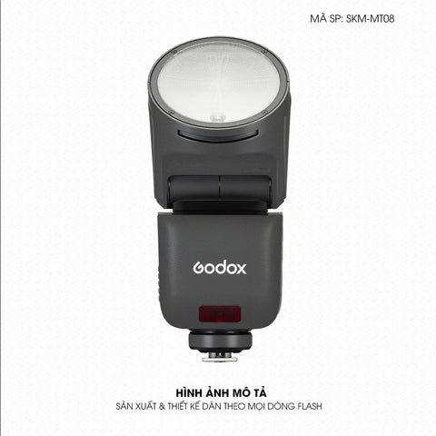 Dán Skin Đèn Flash Đổi Màu Xám Xi | SKM-MT08