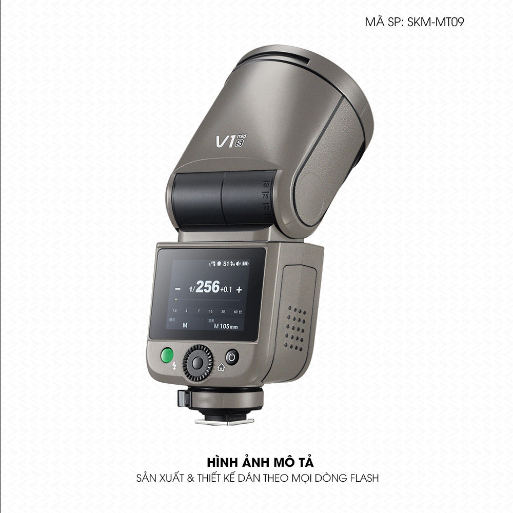 Dán Skin Đèn Flash Đổi Màu Titanium | SKM-MT09