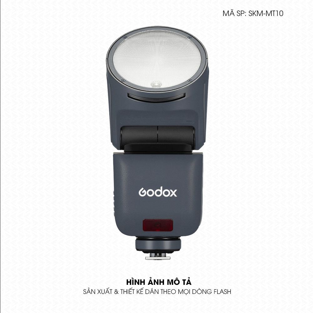 Dán Skin Đèn Flash Đổi Màu Xanh Xám | SKM-MT10