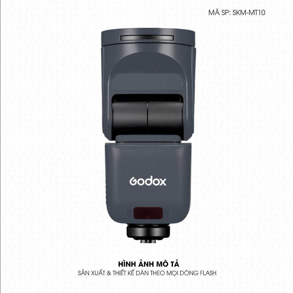 Dán Skin Đèn Flash Đổi Màu Xanh Xám | SKM-MT10