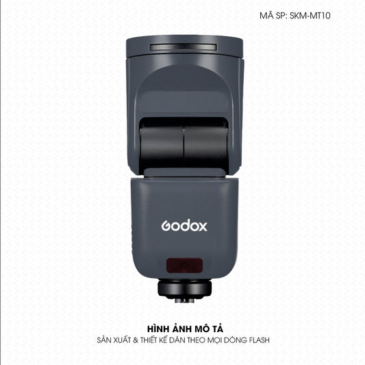 Dán Skin Đèn Flash Đổi Màu Xanh Xám | SKM-MT10