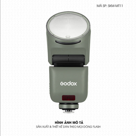Dán Skin Đèn Flash Đổi Màu Xanh Rêu Xám | SKM-MT11
