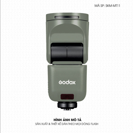 Dán Skin Đèn Flash Đổi Màu Xanh Rêu Xám | SKM-MT11