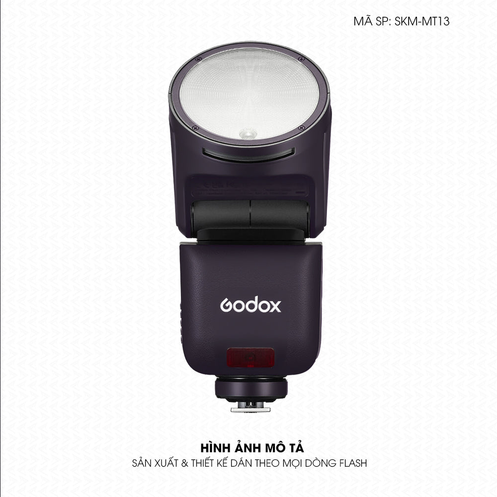 Dán Skin Đèn Flash Đổi Màu Tím Metallic | SKM-MT13