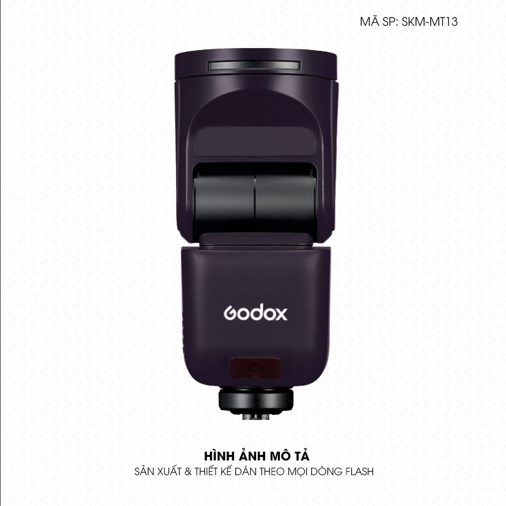 Dán Skin Đèn Flash Đổi Màu Tím Metallic | SKM-MT13