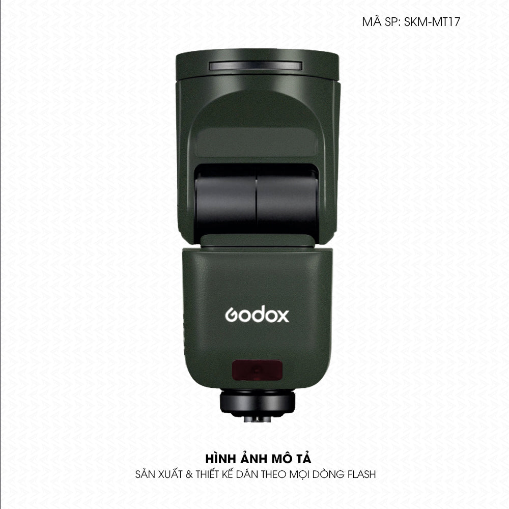 Dán Skin Đèn Flash Đổi Màu Xanh Rêu | SKM-MT17