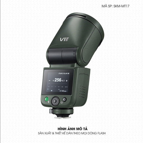 Dán Skin Đèn Flash Đổi Màu Xanh Rêu | SKM-MT17