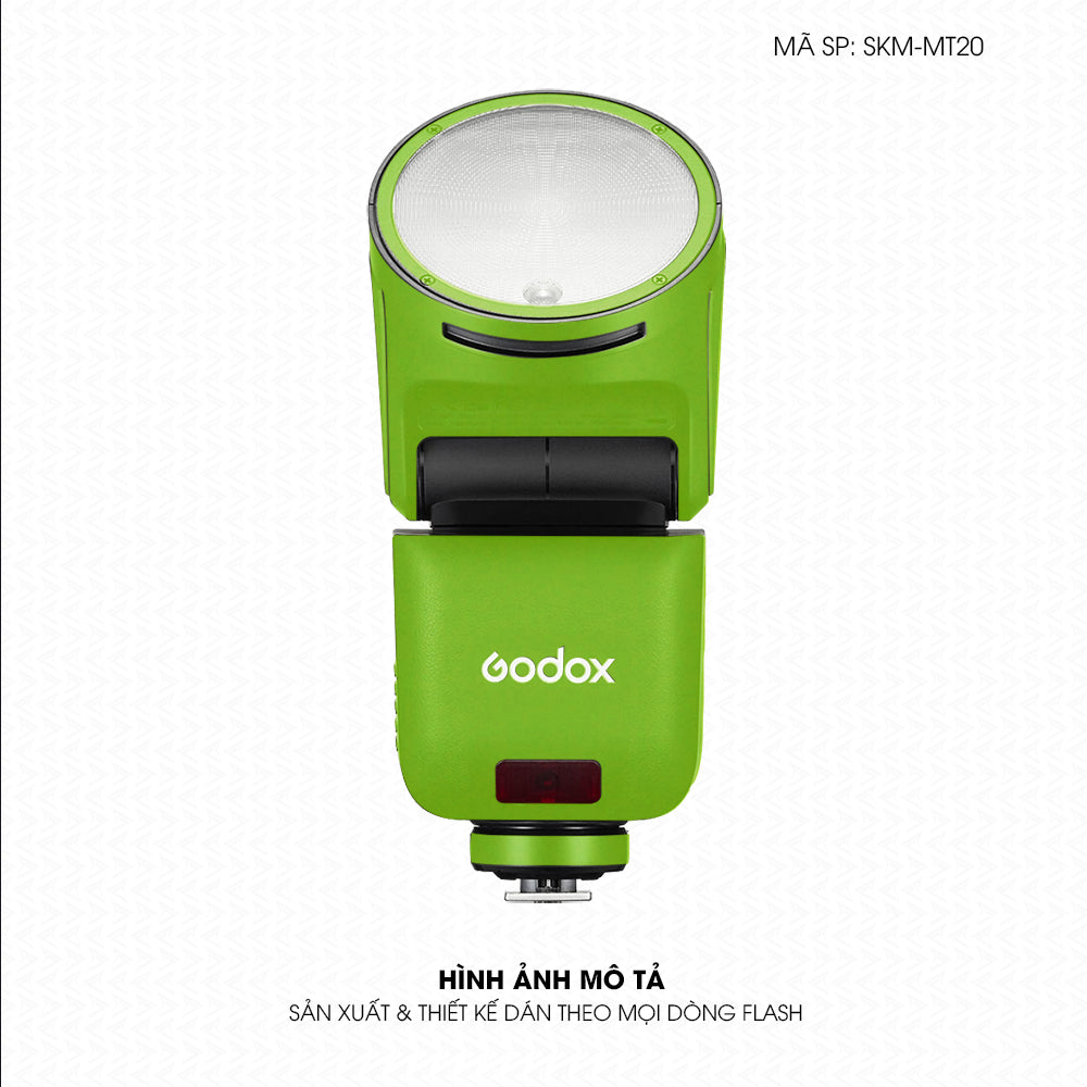 Dán Skin Đèn Flash Đổi Màu Xanh Nõn | SKM-MT20