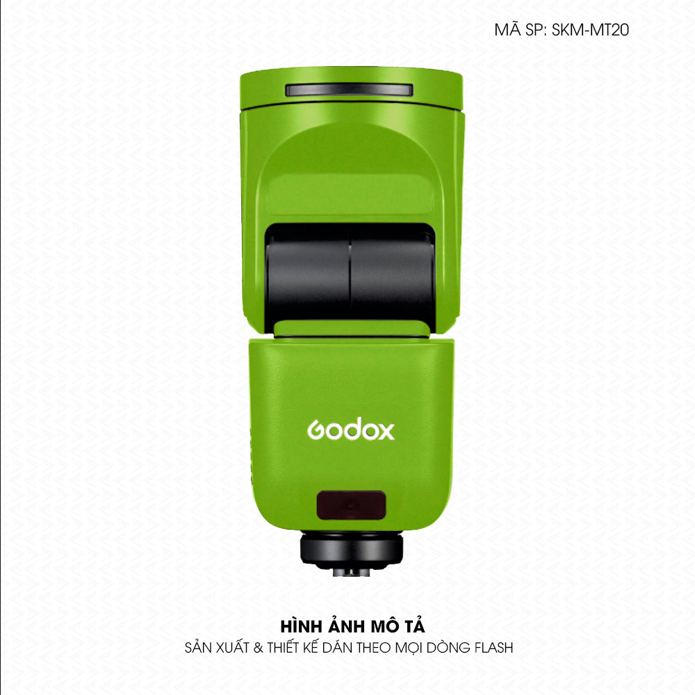 Dán Skin Đèn Flash Đổi Màu Xanh Nõn | SKM-MT20