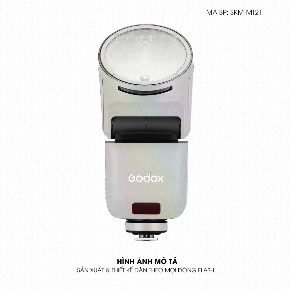 Dán Skin Đèn Flash Đổi Màu Bạc Chuyển Sắc | SKM-MT21