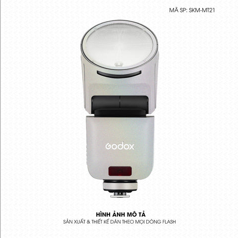 Dán Skin Đèn Flash Đổi Màu Bạc Chuyển Sắc | SKM-MT21