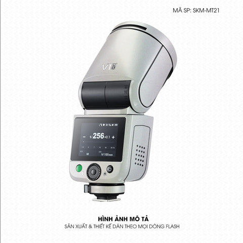 Dán Skin Đèn Flash Đổi Màu Bạc Chuyển Sắc | SKM-MT21