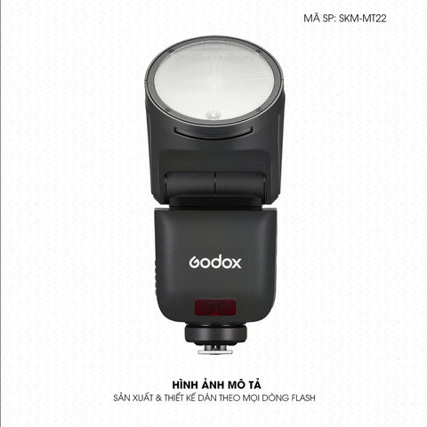 Dán Skin Đèn Flash Đổi Màu Đen Ánh Cầu Vồng | SKM-MT22