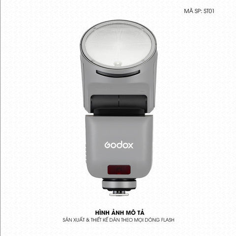 Dán Skin Đèn Flash Đổi Màu Xám Bạc | ST01