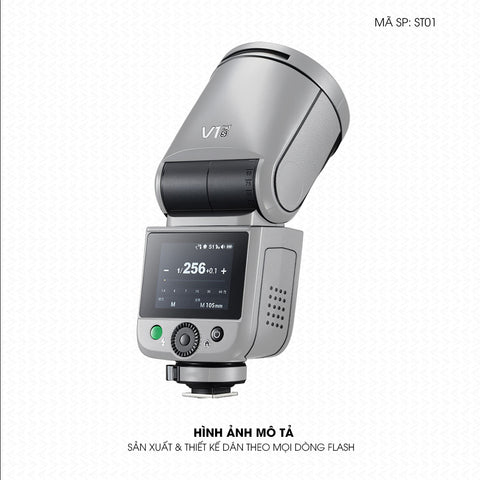 Dán Skin Đèn Flash Đổi Màu Xám Bạc | ST01