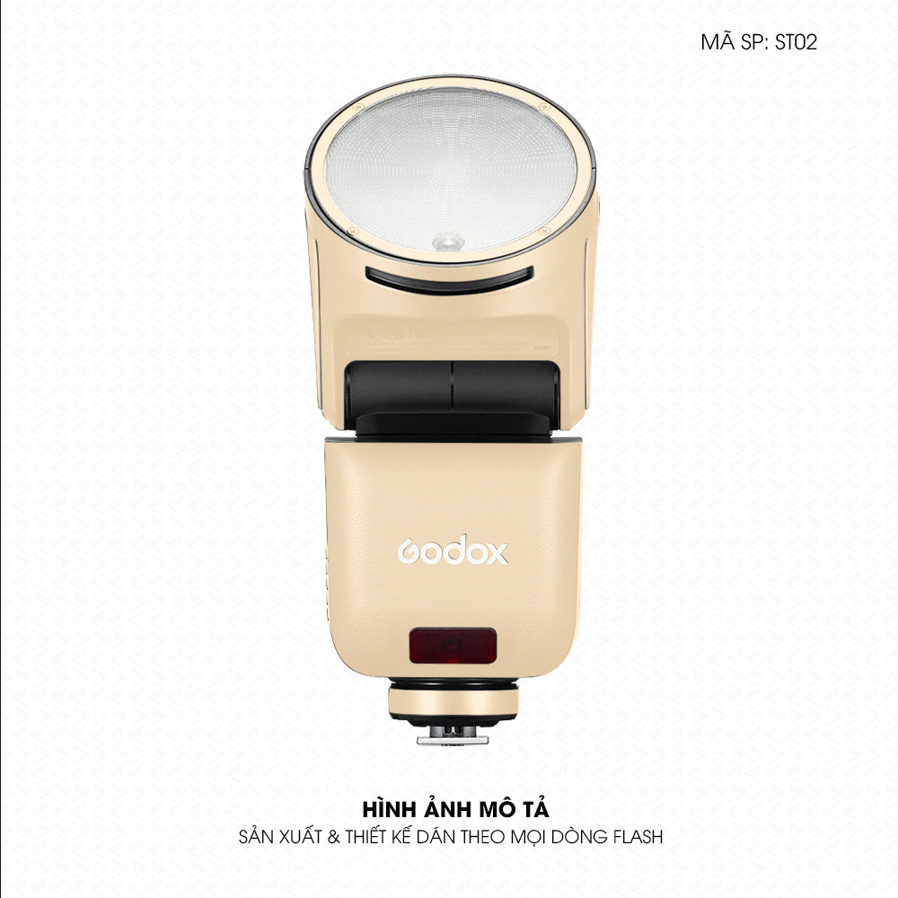 Dán Skin Đèn Flash Đổi Màu Khakhi Milan | ST02