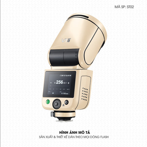 Dán Skin Đèn Flash Đổi Màu Khakhi Milan | ST02