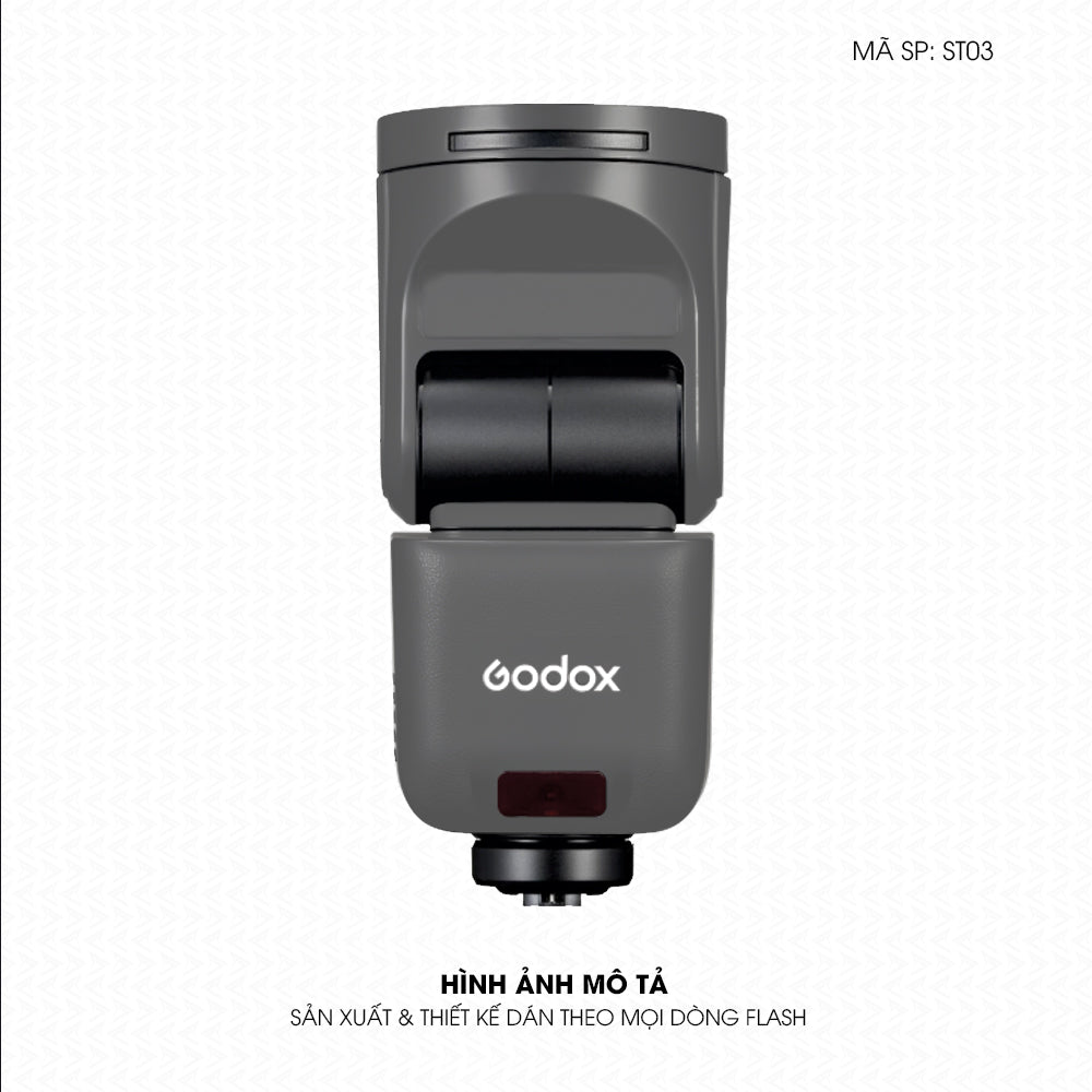 Dán Skin Đèn Flash Đổi Màu Xám | ST03
