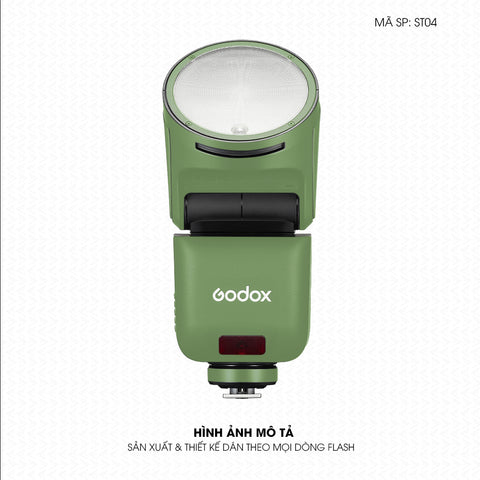 Dán Skin Đèn Flash Đổi Màu Xanh Lá Nhạt | ST04