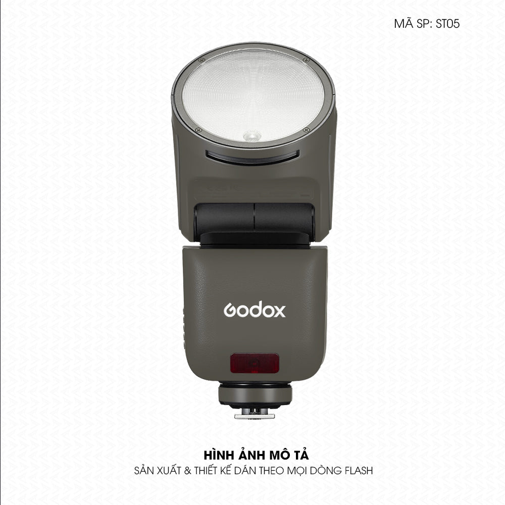 Dán Skin Đèn Flash Đổi Màu Titan Xám | ST05