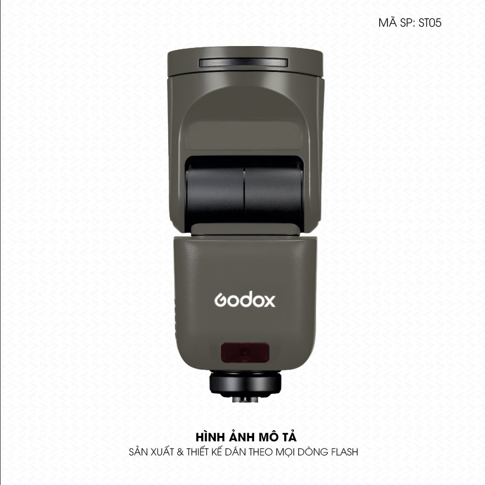 Dán Skin Đèn Flash Đổi Màu Titan Xám | ST05