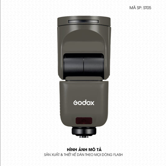 Dán Skin Đèn Flash Đổi Màu Titan Xám | ST05