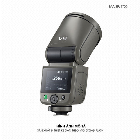 Dán Skin Đèn Flash Đổi Màu Titan Xám | ST05