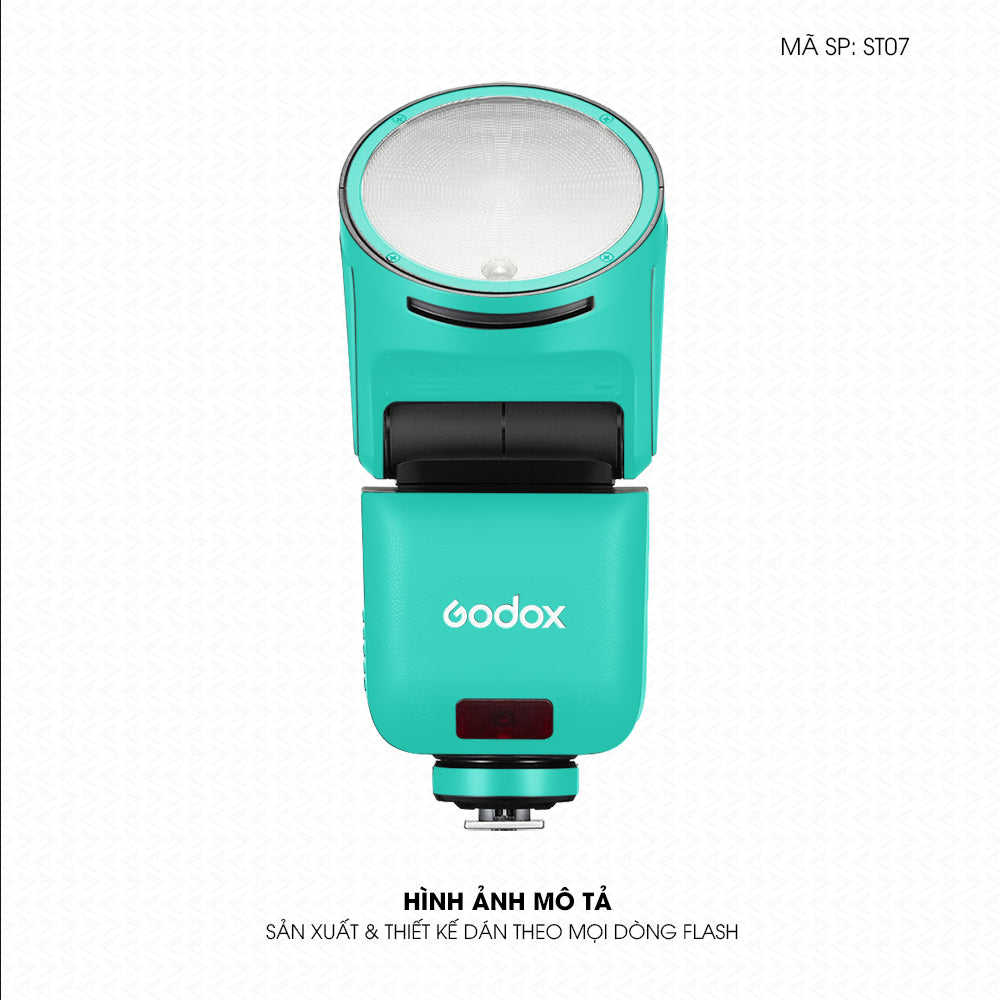 Dán Skin Đèn Flash Đổi Màu Xanh Tiffany | ST07