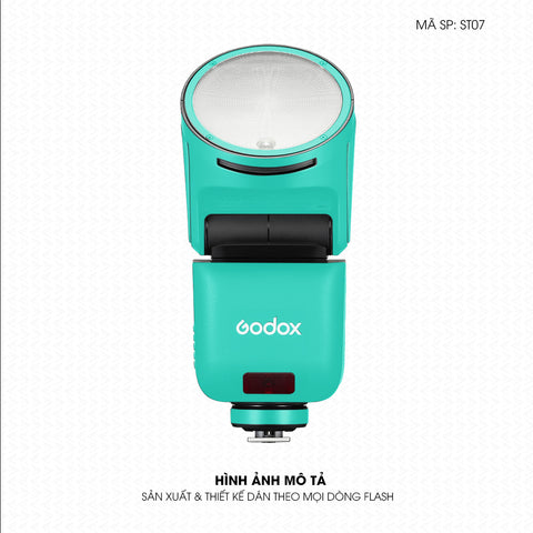 Dán Skin Đèn Flash Đổi Màu Xanh Tiffany | ST07