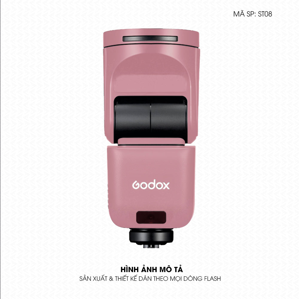 Dán Skin Đèn Flash Đổi Màu Hồng | ST08