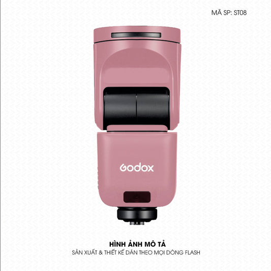 Dán Skin Đèn Flash Đổi Màu Hồng | ST08