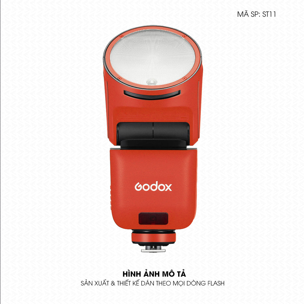 Dán Skin Đèn Flash Đổi Màu Cam Gạch | ST10