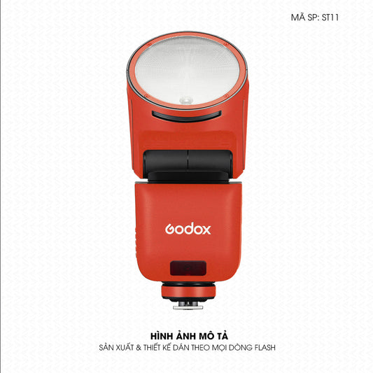 Dán Skin Đèn Flash Đổi Màu Cam Gạch | ST10