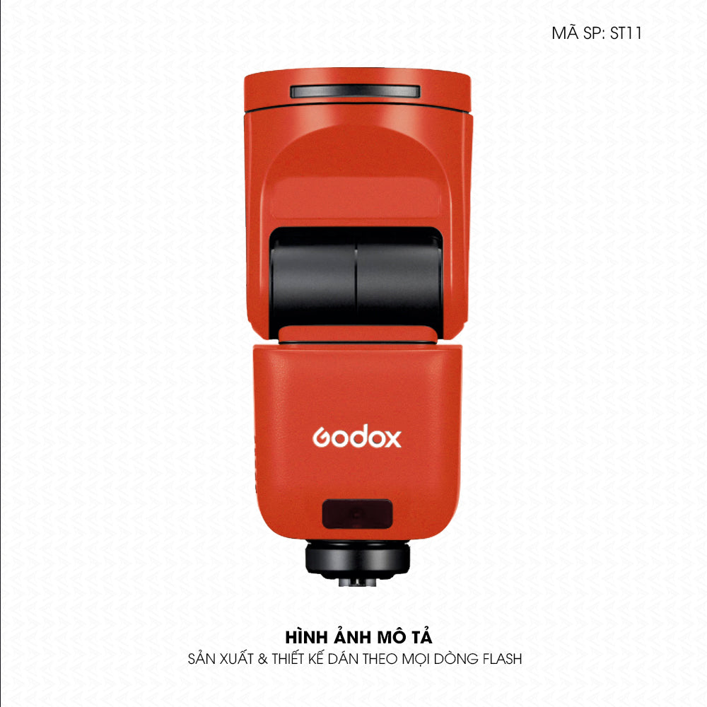 Dán Skin Đèn Flash Đổi Màu Cam Gạch | ST10