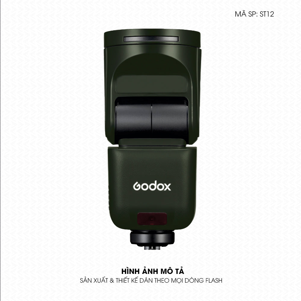 Dán Skin Đèn Flash Đổi Màu Xanh Quân Đội | ST11