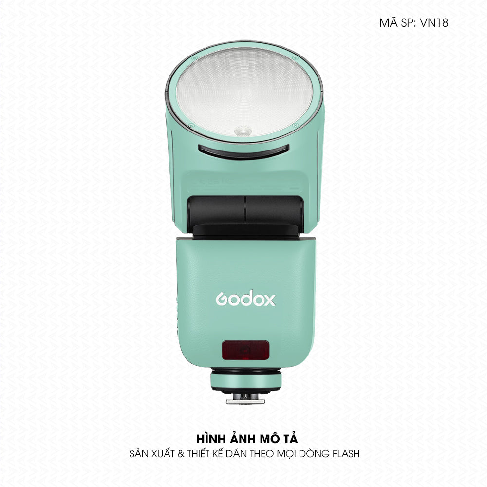 Dán Skin Đèn Flash Đổi Màu Xanh Mint | VN18